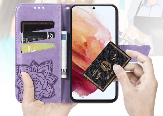 Flip case for Xiaomi Redmi A5, Butterfly, purple