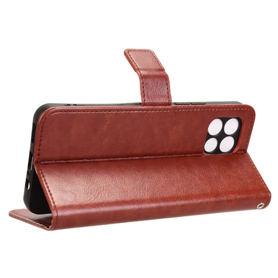 Flip case for T Phone 2 5G, Crazy Horse Wallet, brown