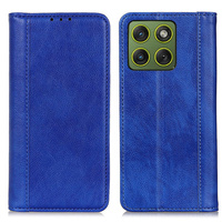 Split Leather Flip Case for Motorola Edge 70