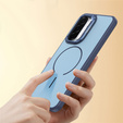 Skin-touch case with MagSafe stand for Samsung Galaxy A57 5G, blue
