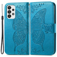 Flip case for Samsung Galaxy A33 5G, Butterfly, blue