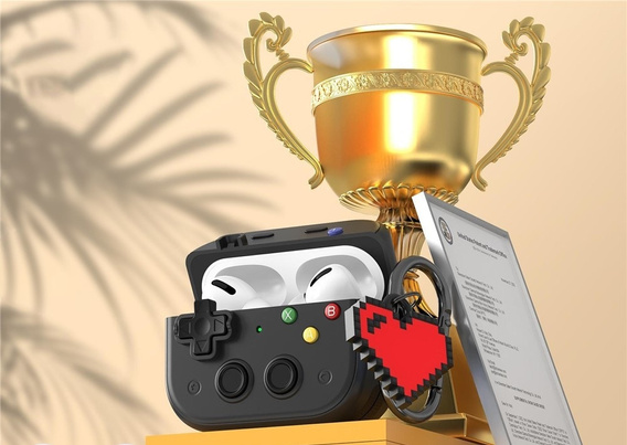 Retro console case with heart tag for AirPods Pro 3