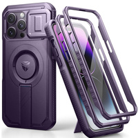 Armored case for iPhone 14 Pro Max, Dexnor CamProtect MagSafe, purple (Two frames)