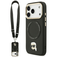 Karl Lagerfeld Big Strap Karl Metal Logo MagSafe Case for iPhone 17 Pro