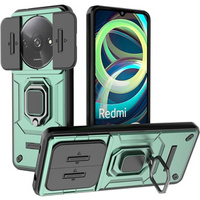 Case for Xiaomi Redmi A3, KickStand Camera Lens, green
