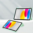 Case for iPad 10.9 2022 10 Gen, Smartcase Hybrid, with stylus space, green