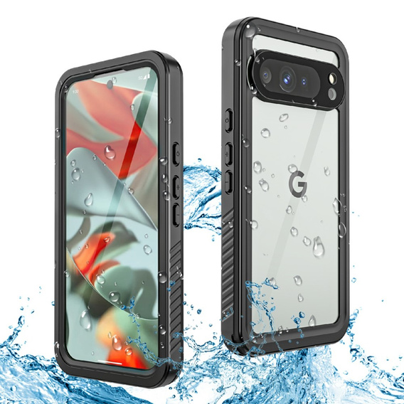 IP68 Waterproof Case for Google Pixel 9 Pro XL, Redpepper, black
