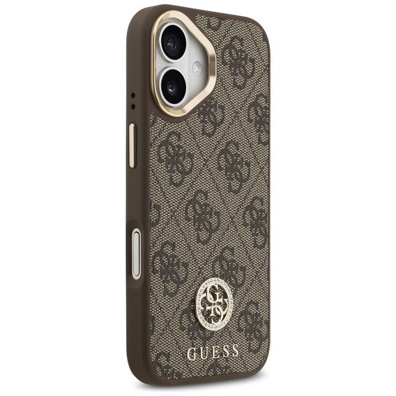 GUESS 4G Strass Logo MagSafe Case with Strap for iPhone 17