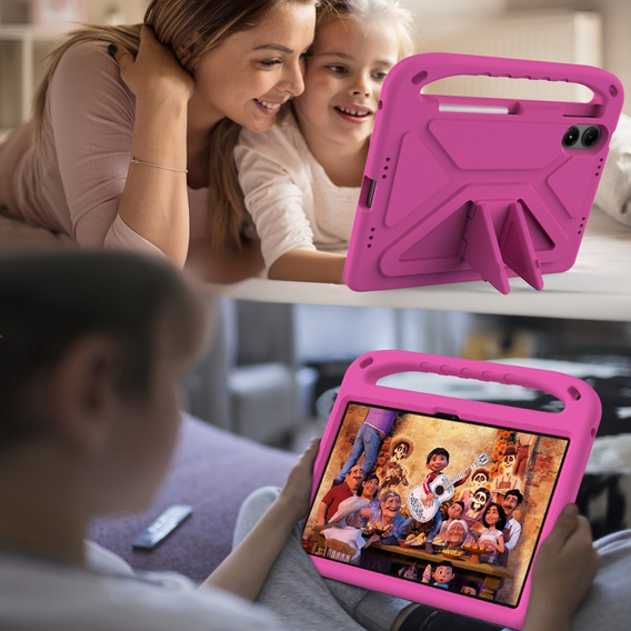 Children's case for Xiaomi Redmi Pad Pro / Xiaomi Poco Pad, with handle, pink