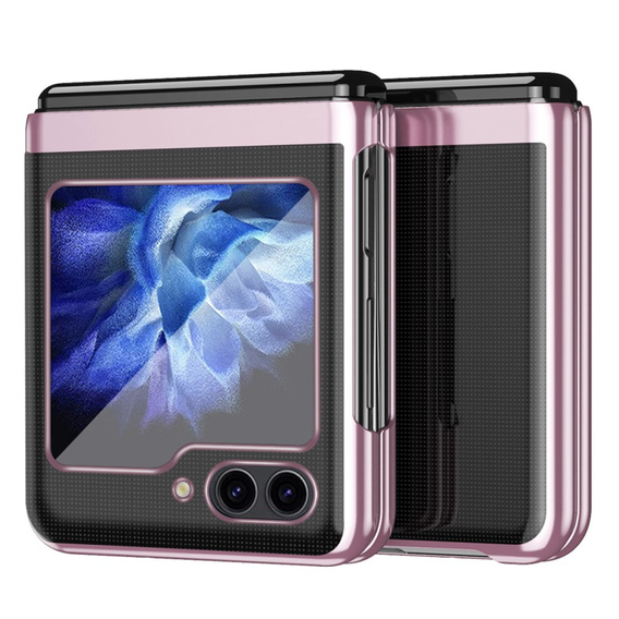 Case for Samsung Galaxy Z Flip7 FE / Z Flip6, PC Case, transparent / pink