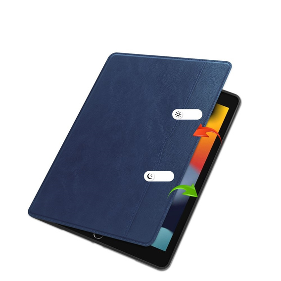 Case for iPad 10.2 2021 / 2020 / 2019, Business Card and Pen Slot, blue