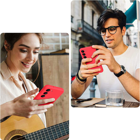 Case for Samsung Galaxy S23 Plus, Silicone Lite, red