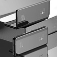 Case for Samsung Galaxy Z Fold3 5G, Clear View, black