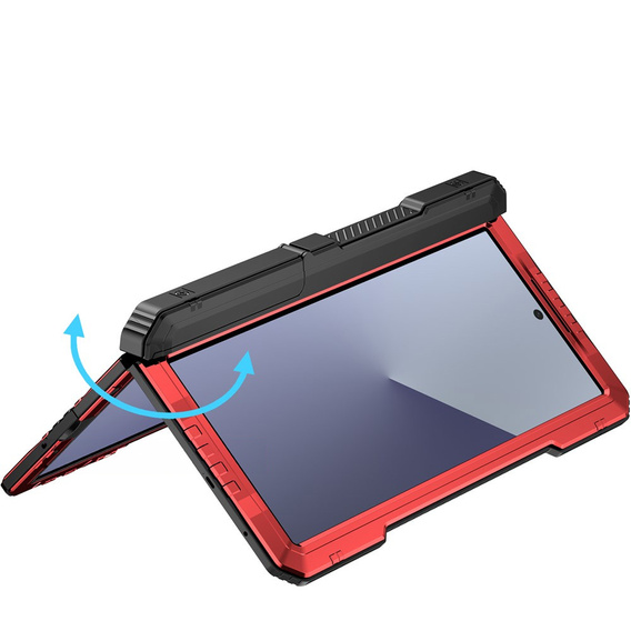 Armored case for Samsung Galaxy Z Fold6 5G, aluminum, with stand and stylus slot, black