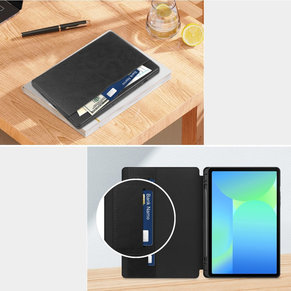 Case for Lenovo Tab M11, Business Card and Pen Slot, black