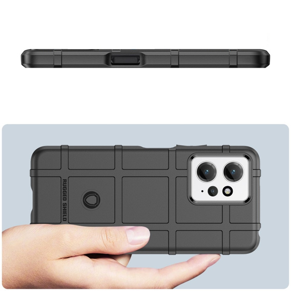 Case for Xiaomi Redmi Note 12 4G, Rugged Shield, black