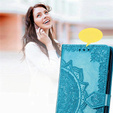 Flip case for Samsung Galaxy M55 5G, Mandala, blue