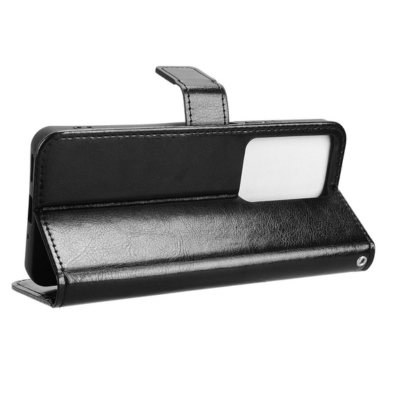 Flip case for Realme 14X / Realme C75, Crazy Horse Wallet, black