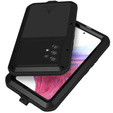Love Mei Case for Samsung Galaxy A53 5G, armored with glass, black