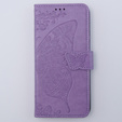 Flip case for Motorola Moto G54 5G, Butterfly, purple