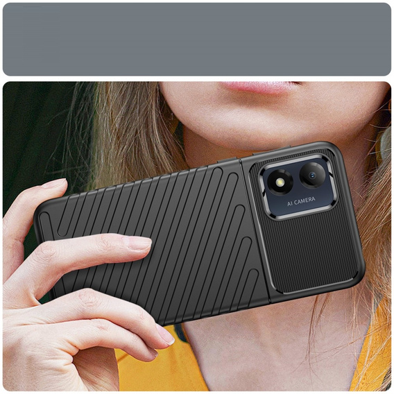 Case for Motorola Moto E13, Thunder, black
