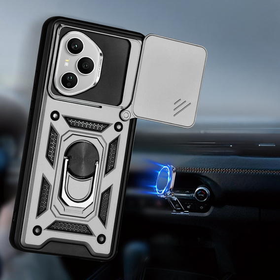 Case for Honor 400 Pro 5G, CamShield Slide, silver