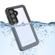 IP68 Waterproof Case for Samsung Galaxy S24, Redpepper, black