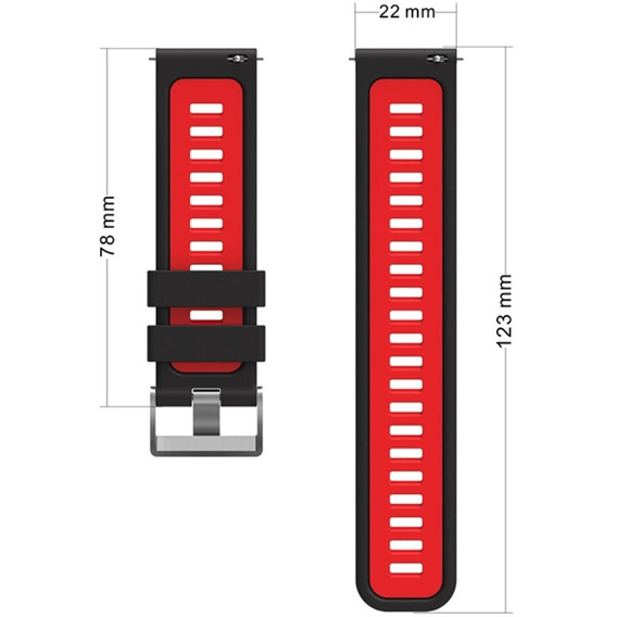 22mm Universal Silicone Strap