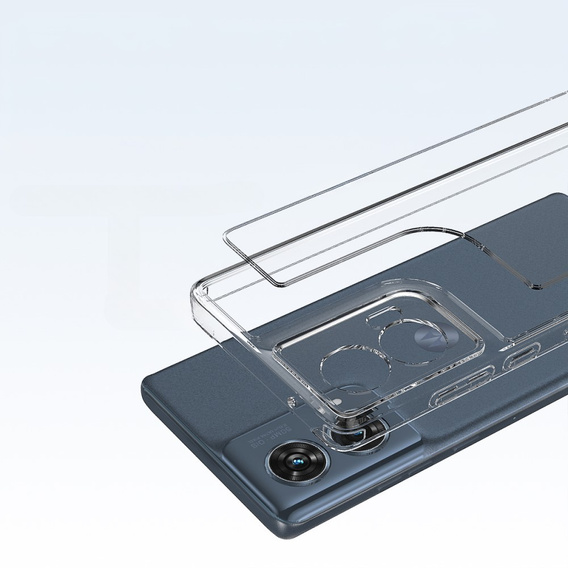 Case for Motorola Edge 50 Fusion, Fusion Hybrid, transparent