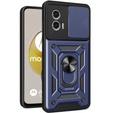 Case for Motorola Moto G73 5G, CamShield Slide, blue