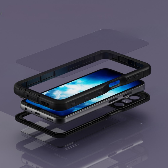 IP68 Waterproof Case for Samsung Galaxy A25 5G, Redpepper, black