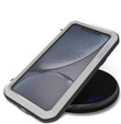 Love Mei Case for iPhone 11, armored with glass, silver