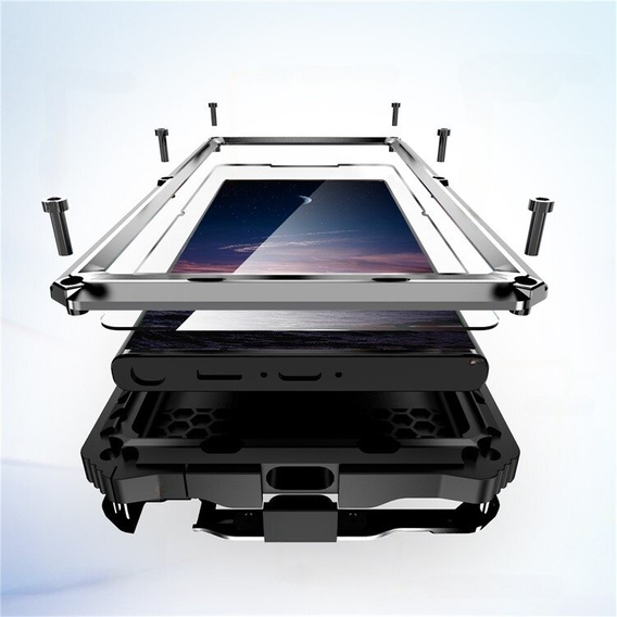 Armored case for Samsung Galaxy S24 Ultra, R-JUST, silver