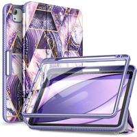 Case for iPad Air 4 10.9 2020 / iPad Pro 11 2020 / 2018, Suritch Full Body Marble, purple