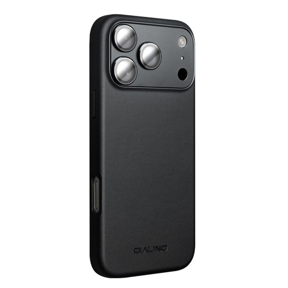 QIALINO case for iPhone 17 Pro Max, for MagSafe, with camera protection, black