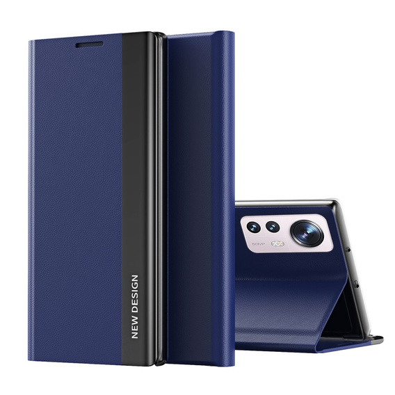 Flip case for Xiaomi 12 / 12X, Side Magnetic, dark blue