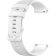 Silicone strap for 18mm do Garmin Vivomove 3S / Vivoactive 4S, White