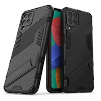 Case for Samsung Galaxy M33 5G, Military kickstand, black