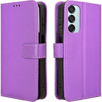 Flip case for Samsung Galaxy M15 5G, Wallet Smart Magnet, purple