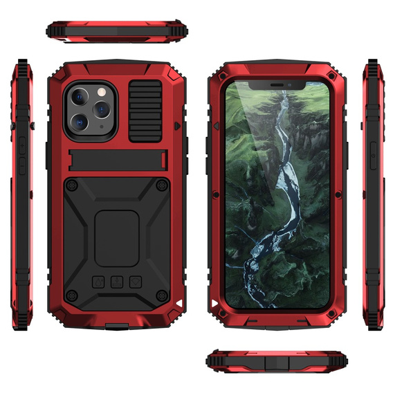 Armored case for iPhone 12 / 12 Pro, R-JUST, red
