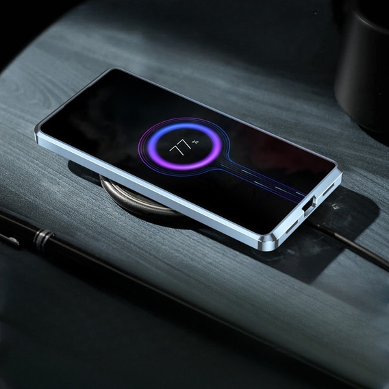 Camera Protection Case for Samsung Galaxy Note 10+ Plus, CamShield MagSafe, transparent / blue