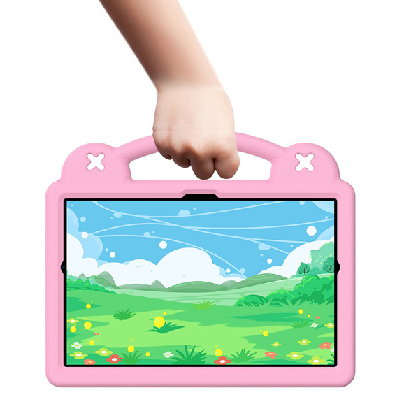 Children's case for Lenovo M10 X306 2 Gen / M10 Plus TB-X606 10.3 / Samsung Tab A 10.1 T510/515 / K10 X6C6, Cute Patterns, with stand, pink