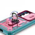 Case for Samsung Galaxy S23, CamShield Slide, pink / green