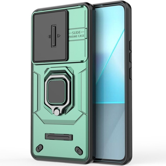 Case for Xiaomi Redmi Note 13 Pro 5G, KickStand Camera Lens, green