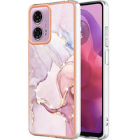 Protective Case for Motorola Moto G24 / G24 Power / G04, Marble Slim Case, pink