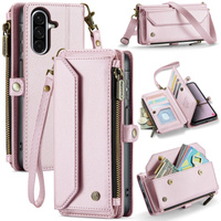 CASEME RFID Leather Wallet Case for Samsung Galaxy A57 5G, pink