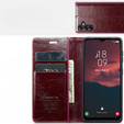 CASEME flip case for Samsung Galaxy A34 5G, Waxy Textured, red