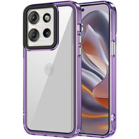 Case for Motorola Edge 50 Neo / Motorola ThinkPhone 25, Fusion Hybrid, transparent / purple
