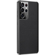 Case for Samsung Galaxy S23 Ultra, Cowhide Leather, black