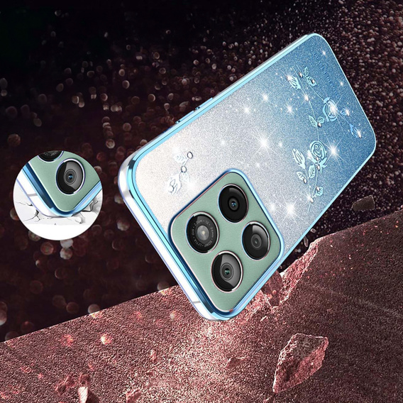 Glitter Flower case for Motorola Edge 70